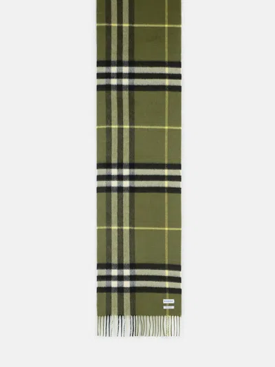 Burberry 'mu Giant' Green Cashmere Scarf