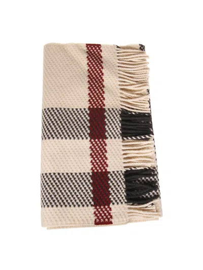 Burberry Mu Jumbo Chk Tex Scarf In Neutrals