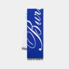 Burberry Mu Logo Scarf -  - Wool - Blue In Blue