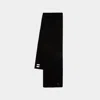 Burberry Logo Embroidered Knitted Scarf