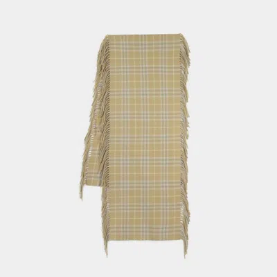 Burberry Mu Scarf In Beige