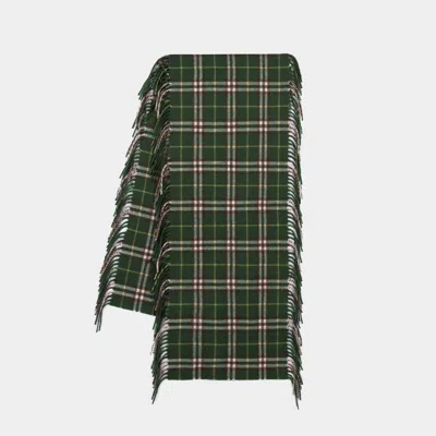 Burberry Mu Scarf In Green