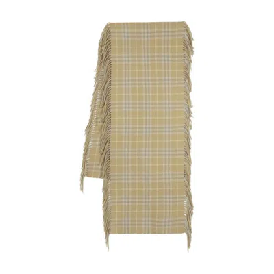 Burberry Mu Scarf In Beige