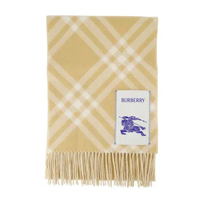 Burberry Mu Tbar Bias Check Scarf In Brown