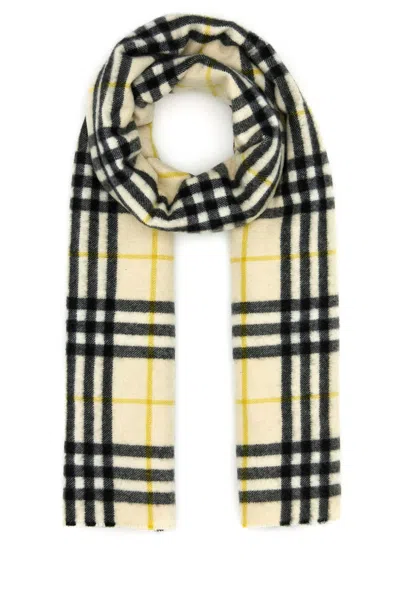 BURBERRY BURBERRY EMBROIDERED CASHMERE SCARF
