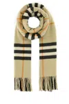 Burberry Cashmere Scarf With Soft Texture And Fringe