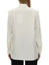 Burberry White Regular Solid Shirt In White