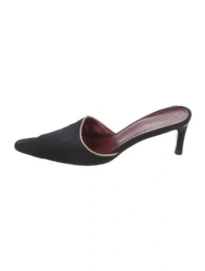 Pre-owned Burberry Mules In Black
