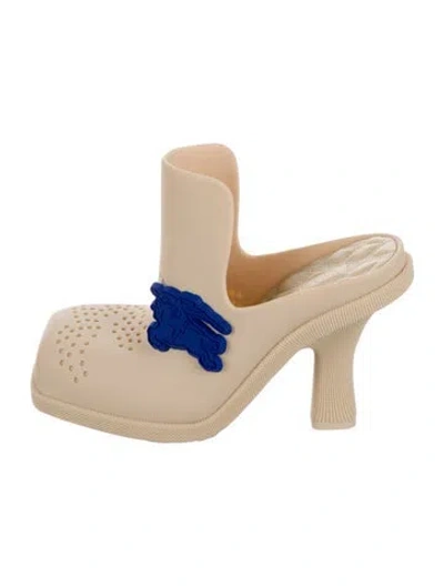 Pre-owned Burberry Mules In Neutral