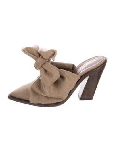 Pre-owned Burberry Mules In Neutral
