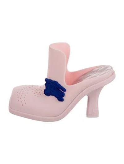 Pre-owned Burberry Mules In Pink