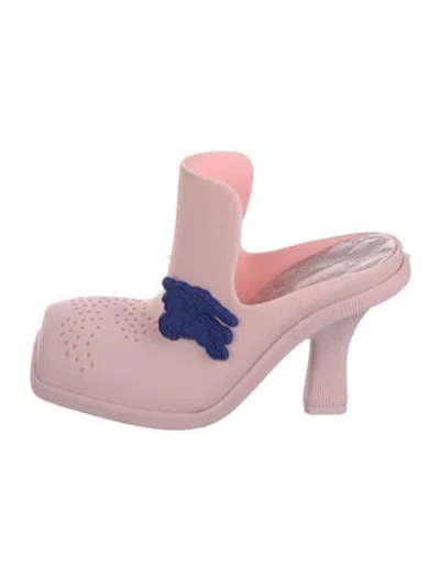 Pre-owned Burberry Mules In Pink