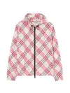 Burberry 체크 살콤브 후드 재킷 In Multi