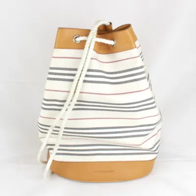 Pre-owned Burberry Multi-color Canvas Backpack ()