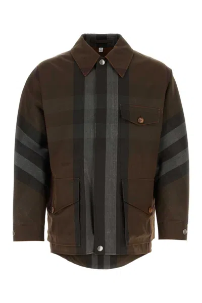 BURBERRY MULTI COLOR REGULAR FIT JACKET