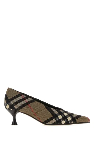 BURBERRY MULTI COLOR SLIP ON PUMPS