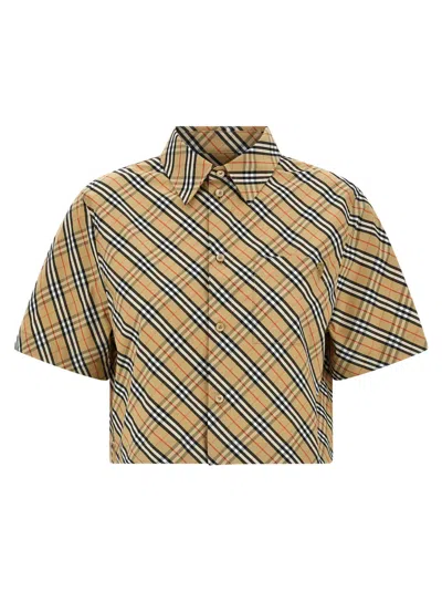 BURBERRY MULTICOLOR B SHIELD CHECK SHIRT
