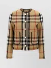 Burberry Multicolor Bouclé Blazer With Fringed Hem