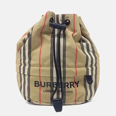 Pre-owned Burberry Multicolor Canvas Phoebe Pouch