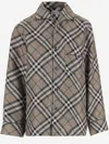 Burberry Multicolor Check Shirt In Gray