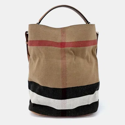 Pre-owned Burberry Multicolor Fabric Susanna Hobo Bag