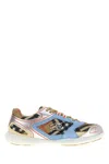 Burberry Mesh And Suede Matrix Style Sneakers In Multi