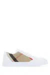 Burberry House Check Canvas And Leather Sneakers