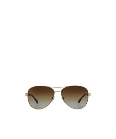 Burberry Multicolor Logo Sunglasses In Brown