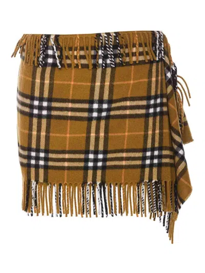 Burberry Multicolor Mini Skirt In Multicolour