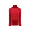 Burberry Multicolor Mohair Sweatshirt In Red