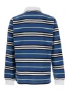 Burberry Long-sleeve Striped Cotton Polo Shirt In Multicolor