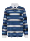 Burberry Long-sleeve Striped Cotton Polo Shirt In Multicolor