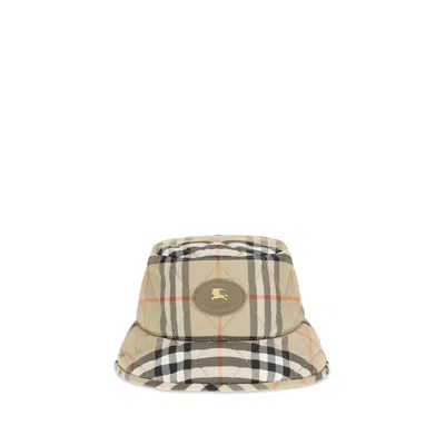 Burberry Multicolor Polyamide Bucket Hat In Neutral