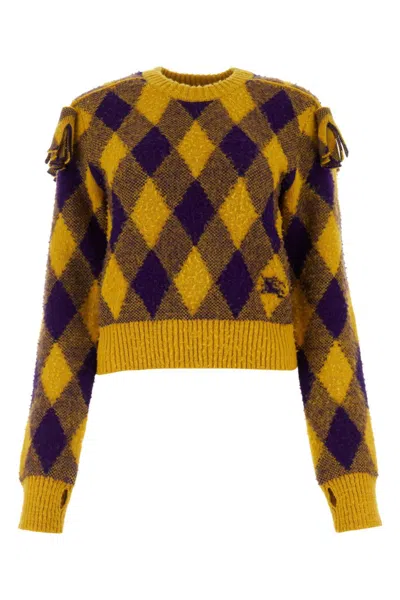 BURBERRY MULTICOLOR ROUND NECK SWEATER