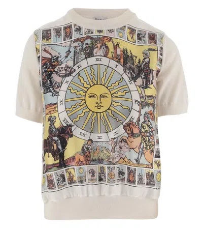 Burberry Multicolour Crew Neck Printed T-shirt In Multicolor