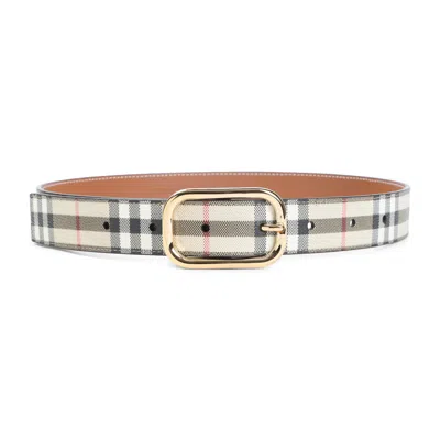 Burberry Multicolour Polyurethane Belt In Neutral