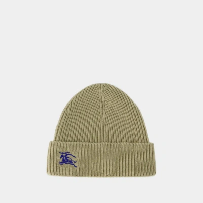 BURBERRY BEANIE - BURBERRY - WOOL - BEIGE