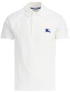 Burberry Polo Shirt With Ekd In White