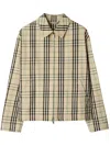 Burberry Checked Cotton-flannel Harrington Jacket