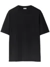 Burberry T-shirt Con Ekd In Black