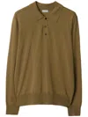 Burberry Long-sleeve Wool Polo Shirt