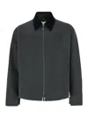 Burberry Mw Zip Through Check Lined Jacket In Grey