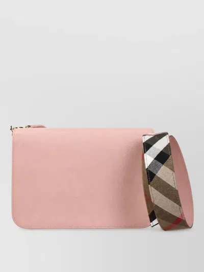 Burberry Na Leather Clutch Bag In Pink
