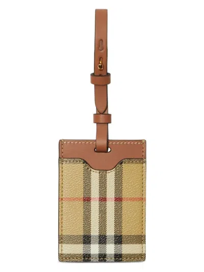 Burberry Nameplate Porte Adresse Check | 8073976 In Multicolour