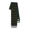 Burberry Narrow Check Cashmere Scarf In Black