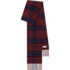 Burberry Narrow Check Cashmere Scarf In Brown