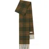 Burberry Narrow Check Cashmere Scarf In Furrow