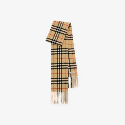BURBERRY BURBERRY NARROW CHECK CASHMERE SCARF