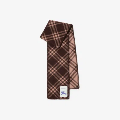 Burberry Narrow Check Wool Scarf