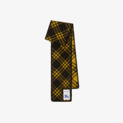 Burberry Narrow Check Wool Scarf